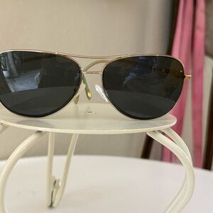 Tiffany & Co Gold Aviator Sunglasses